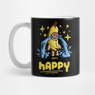 happy banana cat, funny meme crying banana cat Mug